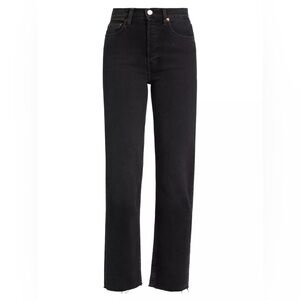 Re/Done 70s Stove Pipe High-Ruse Stretch Crop Jeans